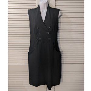 Curvy fit knee length black dress